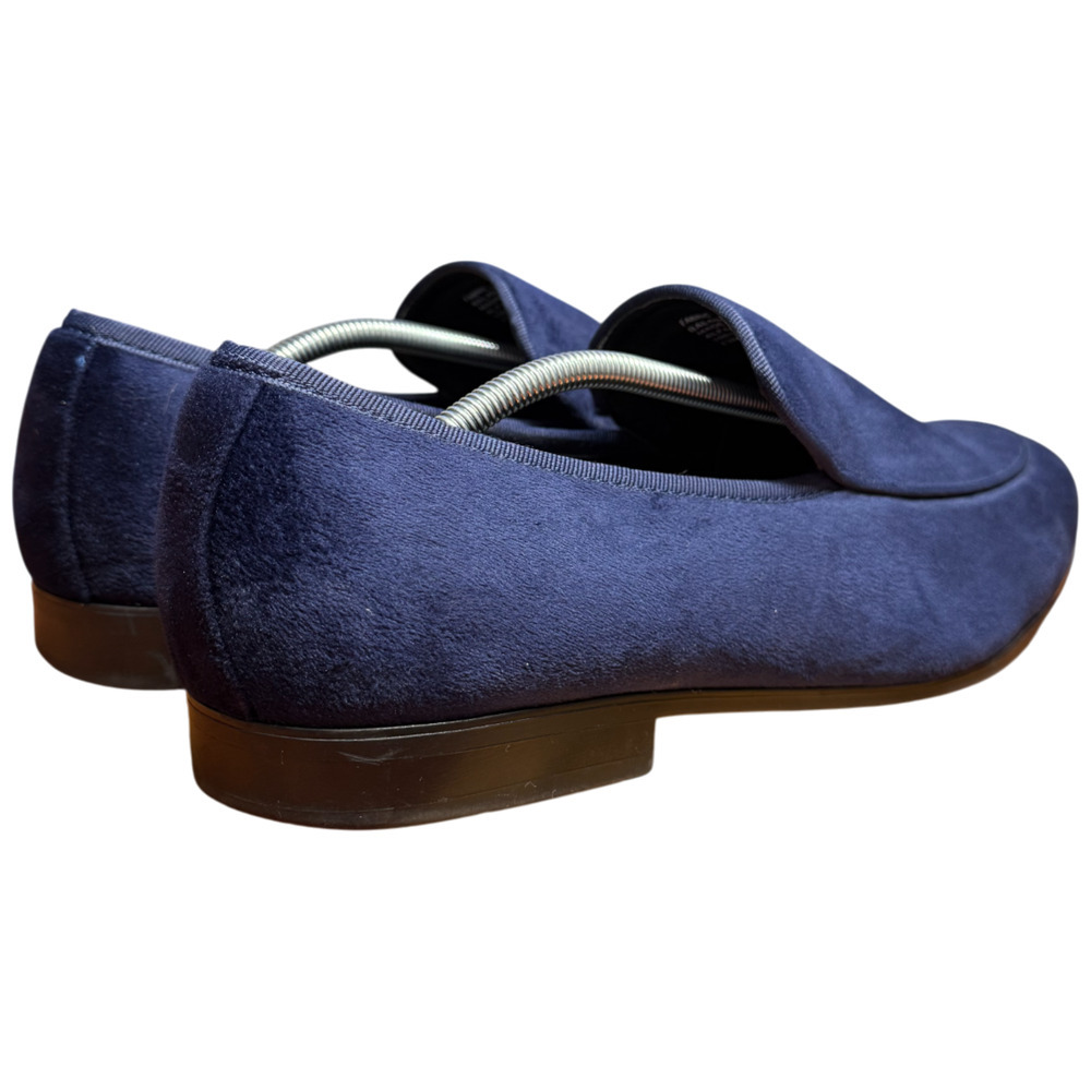 ALFANI Asher Men's 13M Blue Velvet Loafers Formal Smoking Loafer - Picture 5 of 12